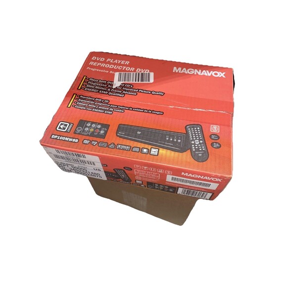 Magnavox DVD Player Progressive Scan DVD+R/RW Playback New W/ Remote DP100MW8B - Picture 1 of 6